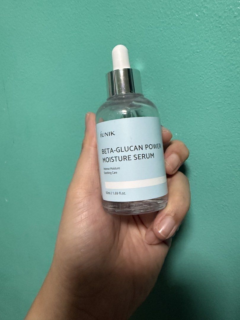 Beta-Glucan Power Moisture Serum 50mL (Category: Face Care) located in Cabanatuan. Submitted by pixiecollections (Listing ID 1465920696, Image 1). Description: More or less 25% used.
