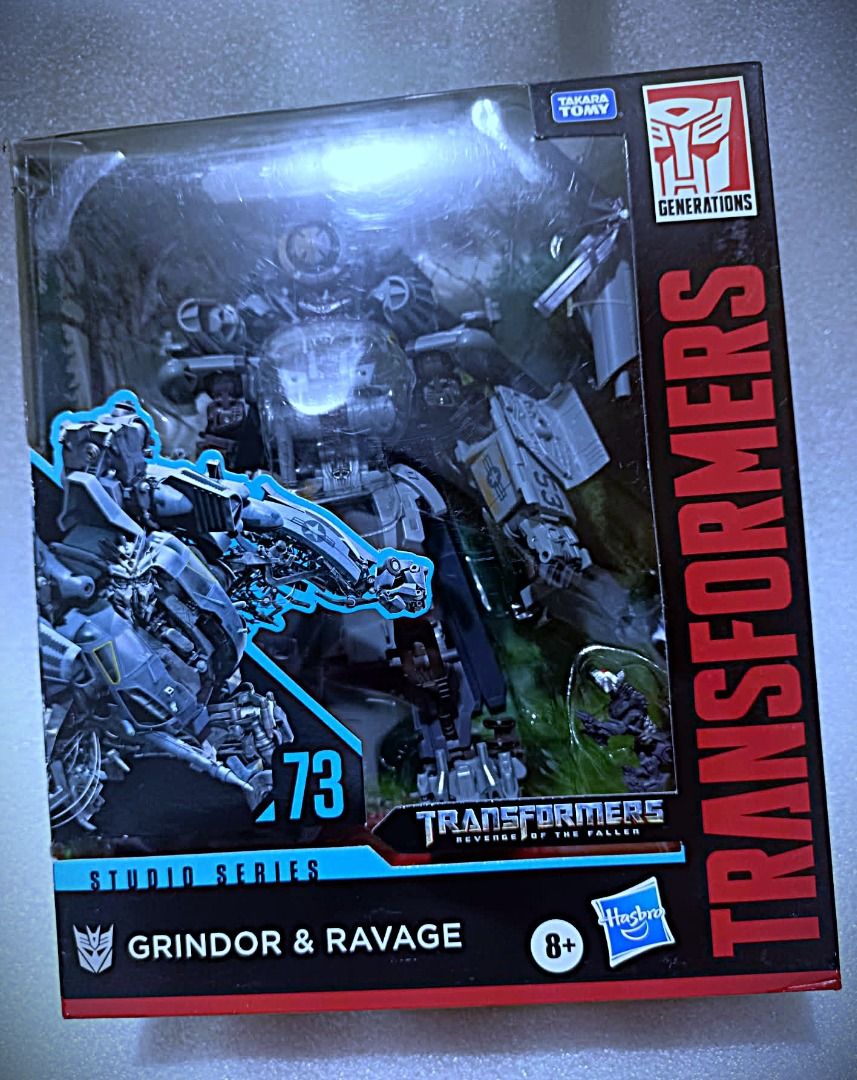 BIB SS73 GRINDOR AND RAVAGE Hasbro Leader Class Decepticon Transformers (Category: Kids Toys) located in Pasay City. Submitted by Chariselyn (Listing ID 1465845909, Image 1). Description: BIB SS73 GRINDOR AND RAVAGE (3,800+sf) Hasbro Leader Class Decepticon Transformers Series: Movie - Revenge of the Fallen, 2009 Scale: 8 inches Stock: 1 Box Condition: 9/10 Issues: 0 Accessories: complete Mode of Payment: GCash or through your rider Shipping opti