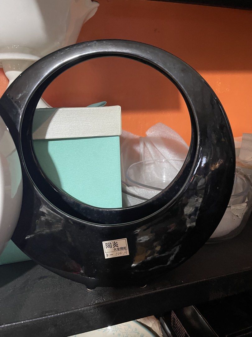 Big Vase Ring style From Japan (Category: Vases & Decorative Bowls) located in Manila. Submitted by yssaoneshop (Listing ID 1465909014, Image 3). Description: Black and white only Size 11inches x 2.5” Message me for more details po Pwede per pc ₱350 each Take all ₱650.