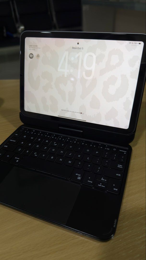 Black iPad Mini Keyboard Case with Trackpad (Category: Cases & Sleeves) located in Manila. Submitted by czarinaflores (Listing ID 1465946435, Image 1). Description: Model: Black Magnetic iPad Mini keyboard case Features: Built-in trackpad, white keys in standard layout, Bluetooth connectivity Condition: Fully functional, with some surface scratches and wear marks on the exterior shell from daily carrying Inclusions: Comes with the original box an