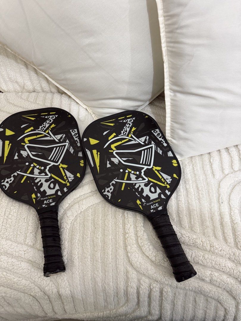 Black Knight ACE Pickleball Paddles (Category: Racket and Ball Sports) located in Dasmarinas. Submitted by shop.jemmy (Listing ID 1465891772, Image 3). Description: - Black Knight ACE pickleball paddles (Pair) - Used once 😂.