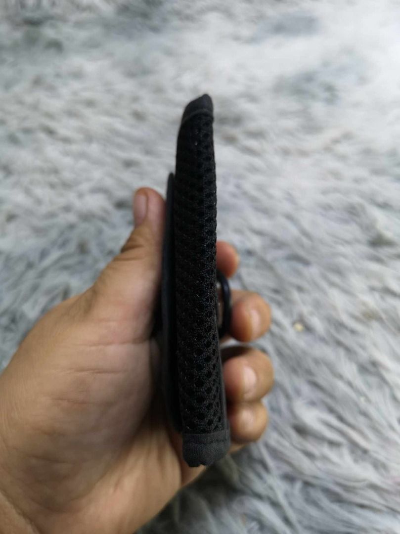 Black Mesh Flap Closure Coin Purse (Category: Wallets & Card Holders) located in Santa Cruz. Submitted by jmy_surplus.2 (Listing ID 1465890314, Image 2). Description: Size ; L - 3.4 W - 4.4 Color ; Black Type ; Coin Purse Brand ; No brand Material ; Nylon Style ; Black Mesh Velcro Flap Closure Coin Purse LR 129 JMY 5 Batch #224.