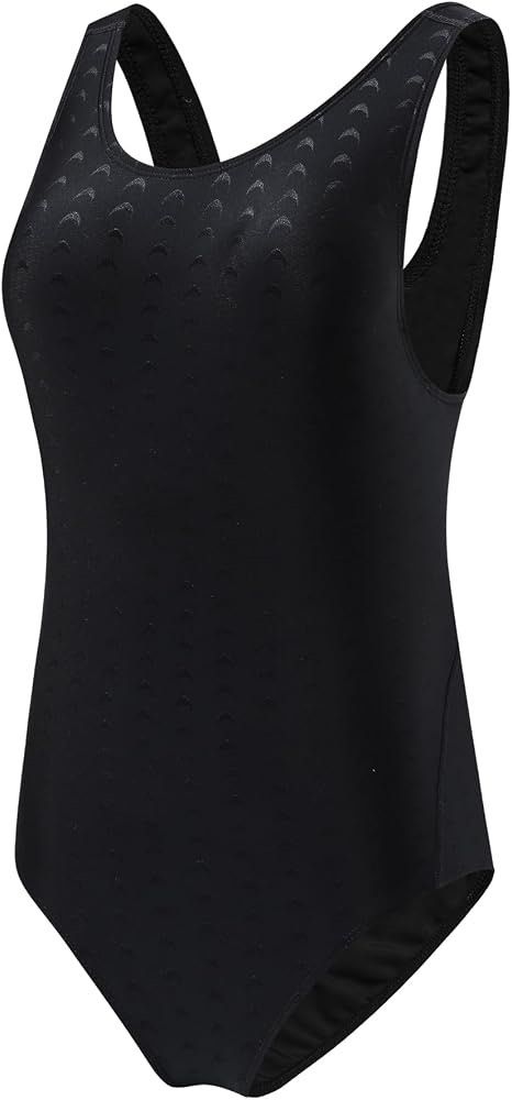 Black One-Piece Swimsuit Size XL (Category: Bikinis & Swimsuits) located in Malabon City. Submitted by lheithriftshop (Listing ID 1465870369, Image 1). Description: - Color: Classic Black with subtle all-over patterned texture - Design: Scoop neckline with supportive straps and a sporty back cutout - Comfort: Fully lined interior for extra coverage and support - Mode of Payment: GCash, BPI, or Bank Transfer - Shipping: Fast shipping via J&T Expre