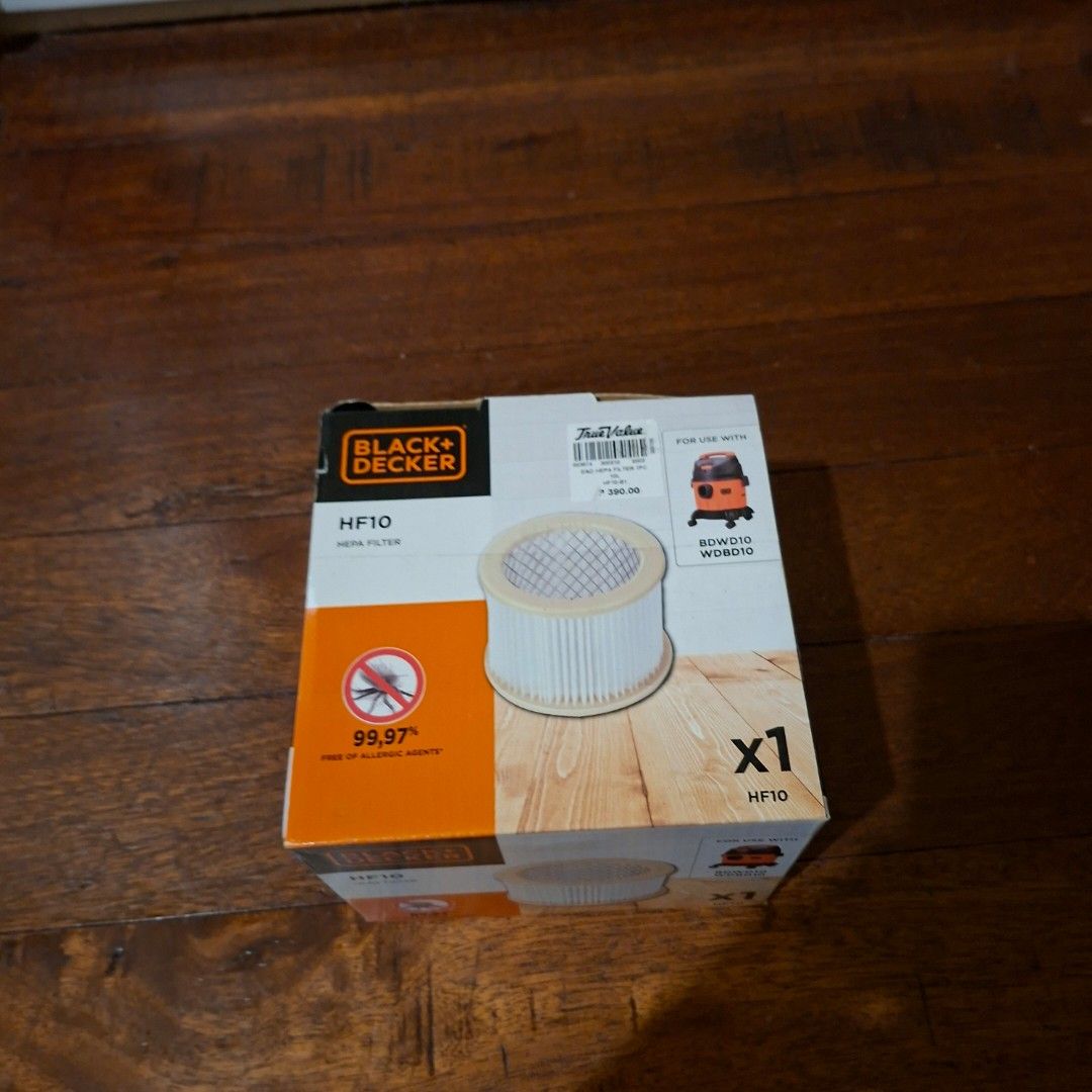 Black+Decker hf10 hepa filter for vacuum cleaner (Category: Craft Supplies & Tools) located in Pasig City. Submitted by thethinkers (Listing ID 1465760853, Image 1). Description: .
