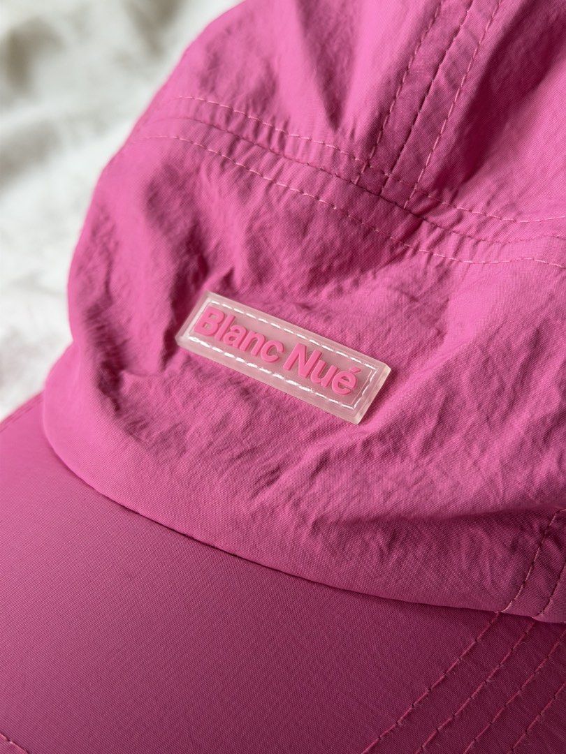 Blanc Nué Pink Nylon Cap (Category: Caps & Hats) located in Taguig. Submitted by 77dbae (Listing ID 1465822209, Image 2). Description: Blanc Nué Cap - used twice RFS: decluttering.