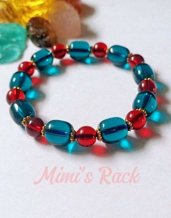 BLUE AND RED QUARTZ LIULI BRACELET (Category: Bracelets) located in Taguig. Submitted by mimisrack (Listing ID 1465769063, Image 2). Description: ❤️💙Dynamic dual-energy bracelet balancing passion and calm clarity -Blue Quartz Liuli tone promotes calm communication and emotional balance -Red Quartz Liuli tone symbolizes vitality, courage, and motivation -Balanced mix of cool clarity and fiery confidence -Encourages harmony between heart, mind, an
