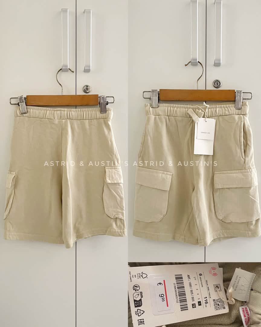 BNWT ZARA cargo shorts (Category: Babies & Kids Fashion) located in Dasmarinas. Submitted by allisongrey1323 (Listing ID 1465761179, Image 1). Description: BNWT ZARA cargo shorts size 6y price: 580.