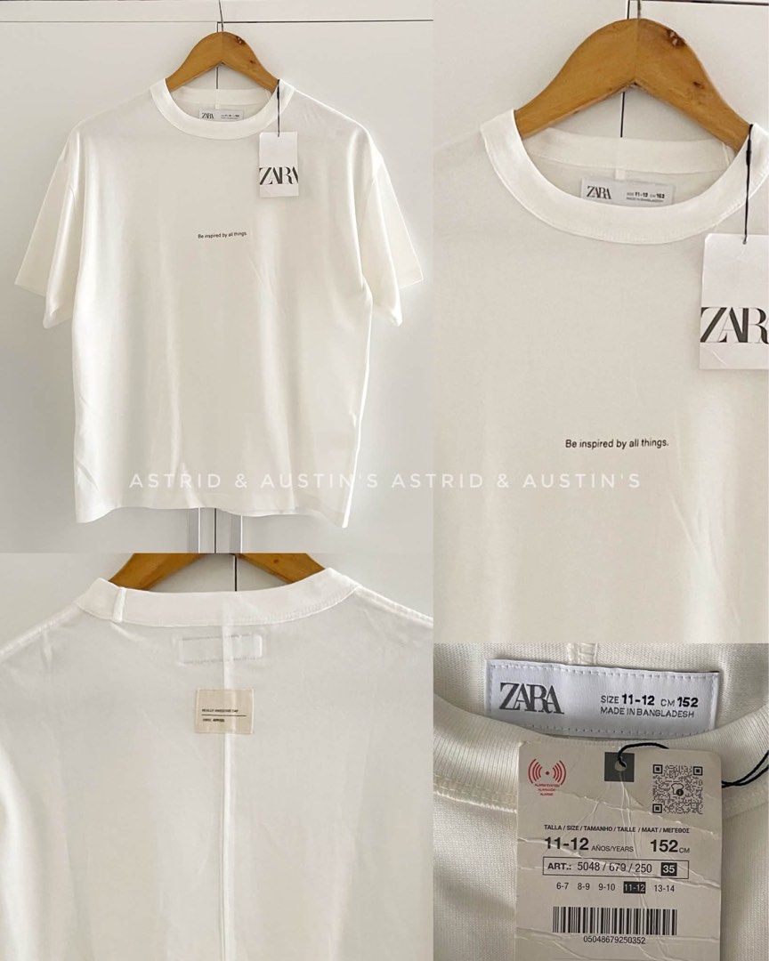 BNWT ZARA shirt (Category: Babies & Kids Fashion) located in Dasmarinas. Submitted by allisongrey1323 (Listing ID 1465760999, Image 1). Description: BNWT ZARA shirt size 11-12y price: 580.
