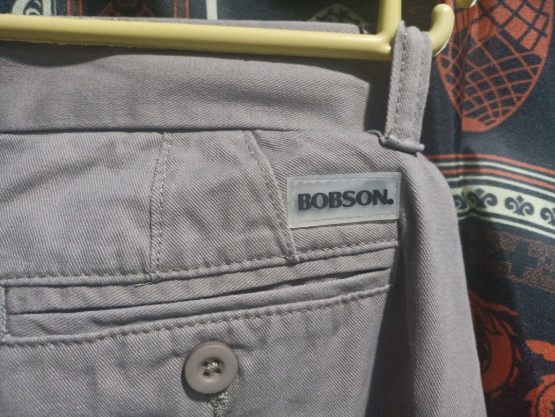 Bobson Gray Casual Pants (Category: Trousers) located in Manila. Submitted by hobbymo_koleksyon.ph (Listing ID 1465874274, Image 3). Description: - Brand: Bobson - Color: Versatile gray or taupe (neutral shade matches any shirt) - Closure: Button closure with standard belt loops - Pockets: Functional back pockets - Build: Clean stitching inside and out - Fabric: Comfortable everyday fabric blend - Fit: Great option for your daily rotation.