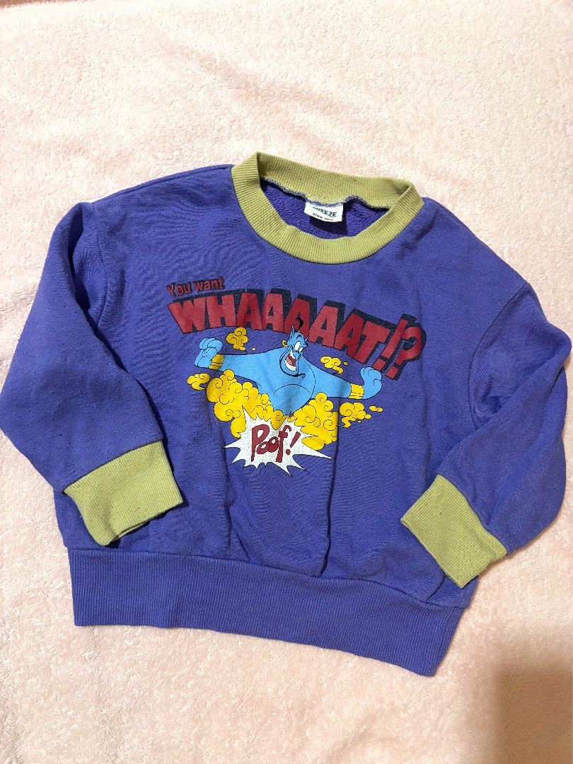 Breeze x Disney Sweatshirt (Category: Babies & Kids Fashion) located in Quezon City. Submitted by closettreasure123 (Listing ID 1465845316, Image 1). Description: 3-4yrs old Issue: Pilling.