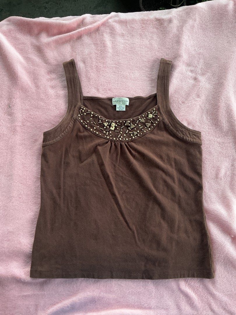 brown top (Category: Sleeveless) located in Manila. Submitted by ri.orjeda (Listing ID 1465883862, Image 1). Description: .