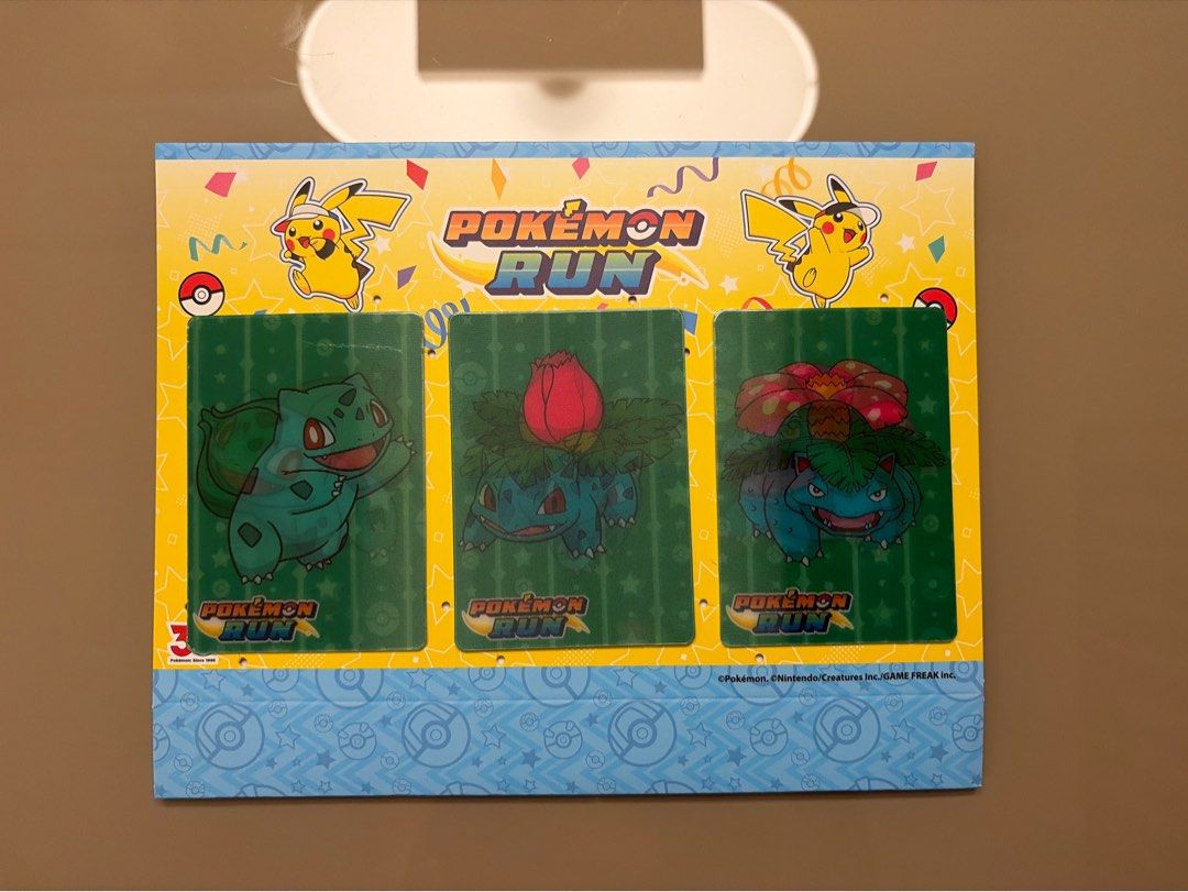 Bulbasaur (Category: Raw Singles) located in Pasig City. Submitted by riikawa (Listing ID 1465609208, Image 1). Description: - Lenticular Bulbasaur Card from Pokemon Run Inclusion - Yellow back with Pokémon Run logo and 30th anniversary graphic (Pokémon since 1996) .
