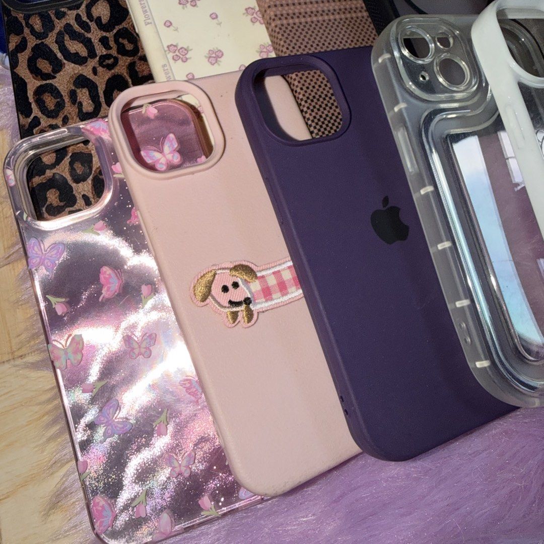 Bundle case for iPhone 13/14 base model (Category: Cases & Sleeves) located in Paranaque City. Submitted by hrdypcnz (Listing ID 1465837907, Image 2). Description: Mostly premium and magsafe-ready 🎀 All brandnew not preloved. 📍Malabon city Self pick-up, lalamove, j&t.