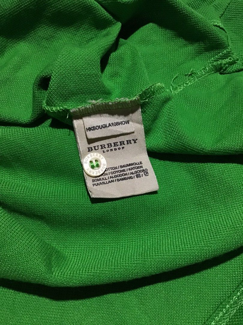 Burberry green polo shirt (Category: Shirts) located in Davao. Submitted by ljay.thriftedfinds (Listing ID 1465794774, Image 3). Description: .