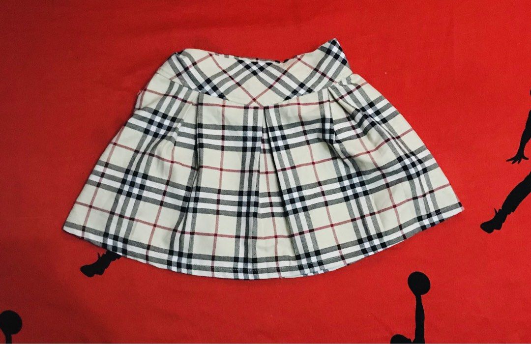 Burberry Skirt (Category: Babies & Kids Fashion) located in Angeles City. Submitted by bashthriftstuff123 (Listing ID 1465787418, Image 1). Description: Burberry Skirt Waist 22-23 Length 13 Verygood condi 185 + sf .
