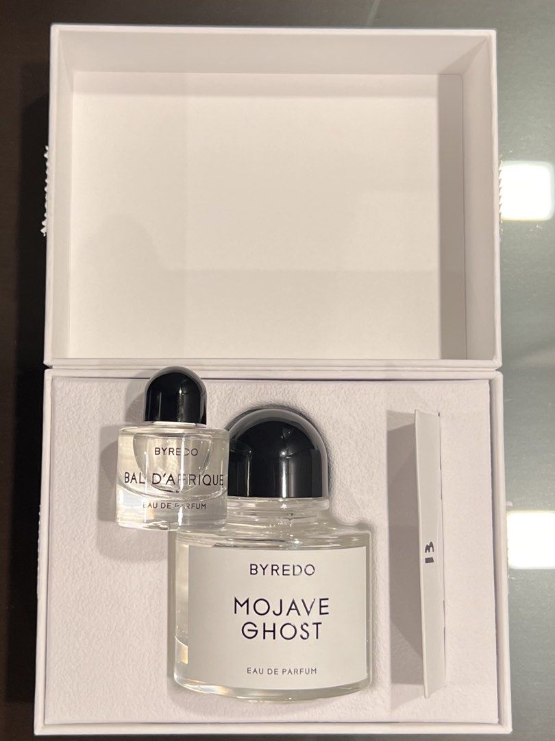 BYREDO MOJAVE GHOST 50ML (Category: Fragrance & Deodorants) located in San Juan City. Submitted by hanzenhern32544 (Listing ID 1465949871, Image 1). Description: 1 SPRAY USED FOR TESTING 11K ONLY 4k BELOW RETAIL CNA DO MEETUP OR LALAMOVE LOCATION: QC AREA PS: COMES WITH AN EXTRA 10ML BYREDO BAL D’AFRIQUE TESTER.