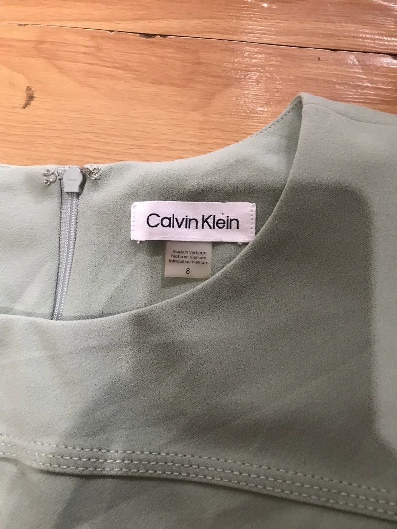 Calvin Klein - dress (Category: Dresses) located in Marikina City. Submitted by LoveLocalbyPAF (Listing ID 1465814363, Image 3). Description: Calvin Klein sage green dress US 8 on tag .