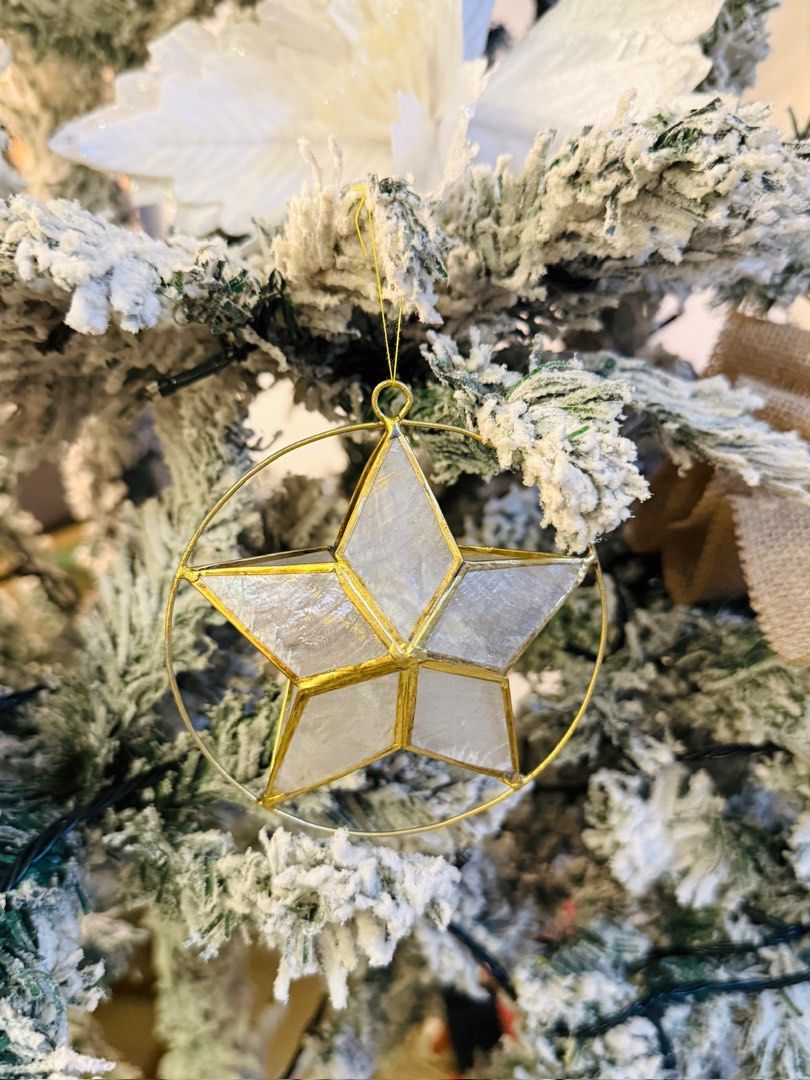 Capiz Star Christmas Tree Ornaments 4” 12 pcs (Category: Travel & Holiday Guides) located in Cavite. Submitted by danicaagustin (Listing ID 1465919954, Image 1). Description: 12 pcs 4” capiz star ornaments. Bought these last year.