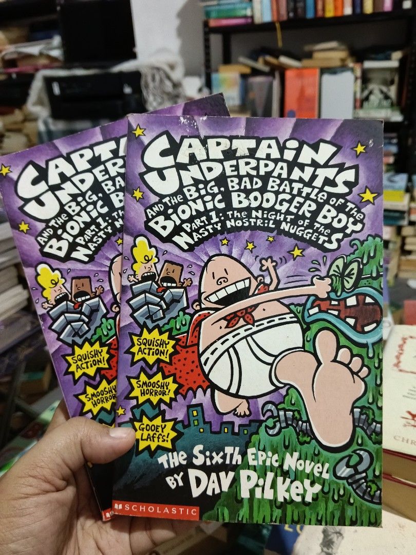 Captain Underpants by Dav Pilkey-Illustrated (Category: Storybooks) located in Luna. Submitted by bookmine (Listing ID 1465903350, Image 3). Description: 150 each 3-in-1 makapal-190.