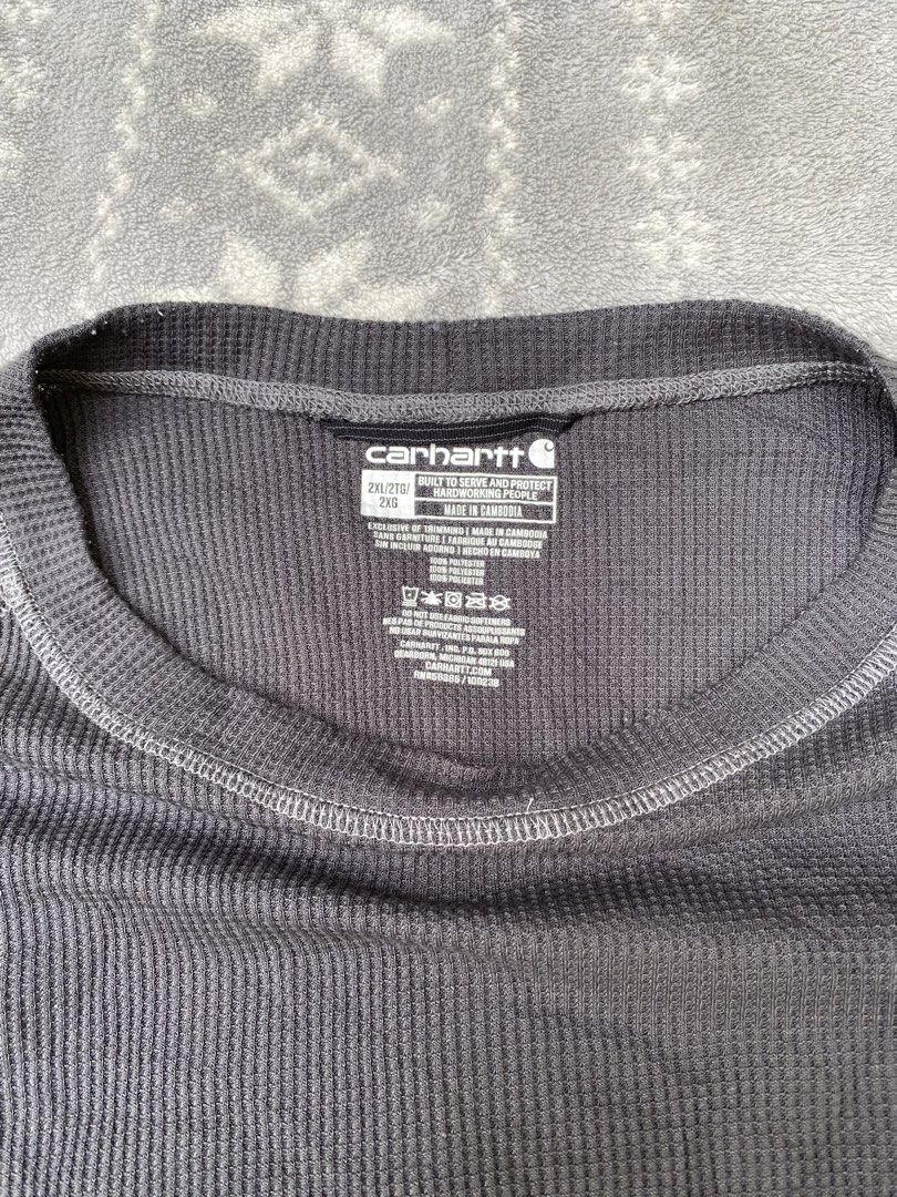 Carhartt Force Midweight Thermal Waffle Crew (Category: Activewear) located in Iloilo. Submitted by thriftxside (Listing ID 1465759780, Image 2). Description: Dimes: 23x28 Best fit to Large Excellent condition No isue.