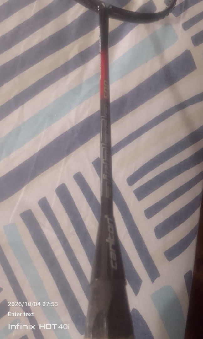 Carlton Airblade 500 Badminton Racket with Free Yonex Bag included!!! (Category: Racket and Ball Sports) located in Manila. Submitted by andypecho345843 (Listing ID 1465184952, Image 1). Description: - Carlton Airblade 500 (black and red, carbon frame) - Frame is solid, intact, and currently needs new Strings and either Towel or Rubber Grip Tape depending on the users preference. - Free Yonex Bag included.