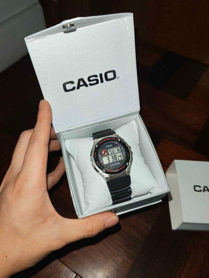 Casio Illuminator W-216H Digital Watch with Box (Category: Men's Watches) located in Quezon City. Submitted by luisykeh (Listing ID 1465836388, Image 3). Description: Original Casio W-216H Digital Watch. Used but extremely well taken care of and looks almost new. Clean digital display, functioning backlight, and crisp buttons. Condition: Used (Very Good Condition) Inclusions: Watch and Box Payment: GCash or Cash Delivery: Pickup or via courier (L