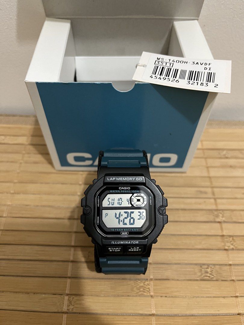 Casio WS-1400H (Category: Men's Watches) located in Manila. Submitted by cdtime (Listing ID 1465949633, Image 1). Description: Casio WA-1400H Lightly used with Original Tag and Box.