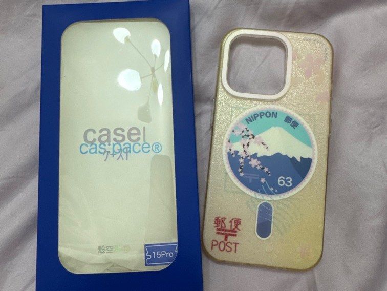 Cas:pace Cherry Blossom Stamp Magsafe Case - Iphone 15 Pro (Category: Cases & Sleeves) located in Caloocan City. Submitted by luckycharmangel (Listing ID 1465778800, Image 3). Description: Authentic Cas:pace Cherry Blossom Stamp Magsafe Case - Iphone 15 pro With box Light yellowing on the sides MOP: Gcash, BPI, BDO.