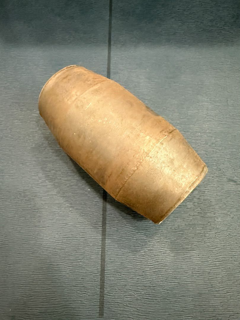 Catalyst Filter (Category: Engine) located in Singapore. Submitted by don_2802 (Listing ID 1465948838, Image 1). Description: Cylindrical ceramic honeycomb filter core. Honeycomb internal structure with corrugated channels. Brownish exterior finish. Heavy duty industrial style component. Clean internal mesh configuration. Solid construction, straight cylindrical shape. Useful for filtration or catalytic conversion setups..