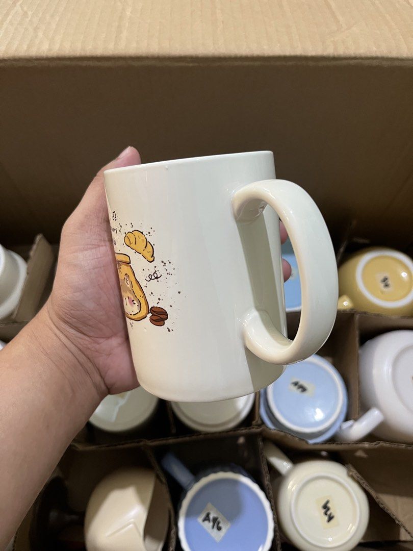 Ceramic mug coffee and mug (Category: Coffee & Tea Tableware) located in Manila. Submitted by sheiiie (Listing ID 1465800251, Image 3). Description: Cute ceramic mug coffee and tea Brand new Quezon City location ship via jnt & lalamove.
