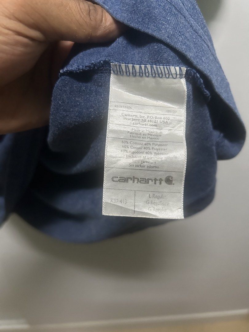 Cerhartt k87 (Category: Tshirts & Polo Shirts ) located in Taytay. Submitted by dariusballesteros (Listing ID 1465828779, Image 3). Description: Large 24x30.