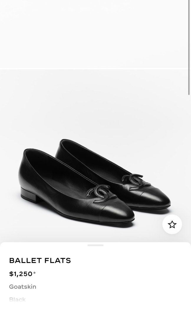 ⚜️Chanel CC flats 2026 (Category: Sneakers & Footwear) located in Makati City. Submitted by 90sangel (Listing ID 1455492363, Image 2). Description: •Item: Chanel Ballet flats 🖤 •Size: 38 (we source other size) •Condition: Excellent! As New!.