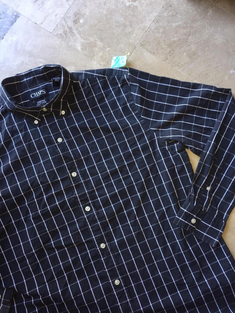 Chaps Longsleeve Black Shirts For Men Size Large (Category: Tshirts & Polo Shirts ) located in Naga. Submitted by bonethugz1822 (Listing ID 1465760221, Image 2). Description: Verygood condition No flaws 9/10 colorate Large to xl 450+sf.