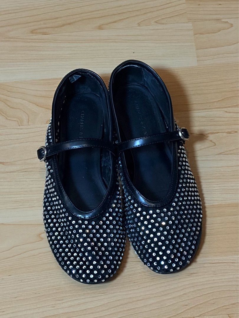 Charles & Keith Maggie Mesh Crystal Mary Jane (Category: Flats & Sandals) located in Quezon City. Submitted by morespace555 (Listing ID 1465869077, Image 3). Description: Worn twice only! Rfs: I bought a similar one from a diff brand.