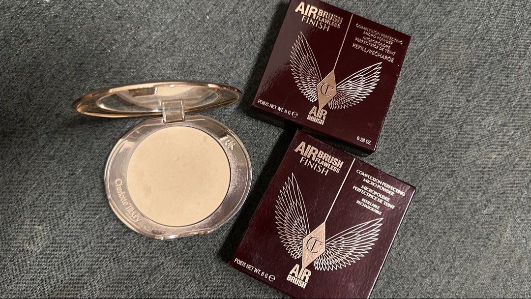 Charlotte Tilbury Airbrush Powder - Medium (Category: Makeup) located in Taguig. Submitted by _chihiro (Listing ID 1465914407, Image 1). Description: rfs: decluttering 🎀 newly refilled. Authentic :) I don't use counterfeit. Bought this through pasabuy from LA..