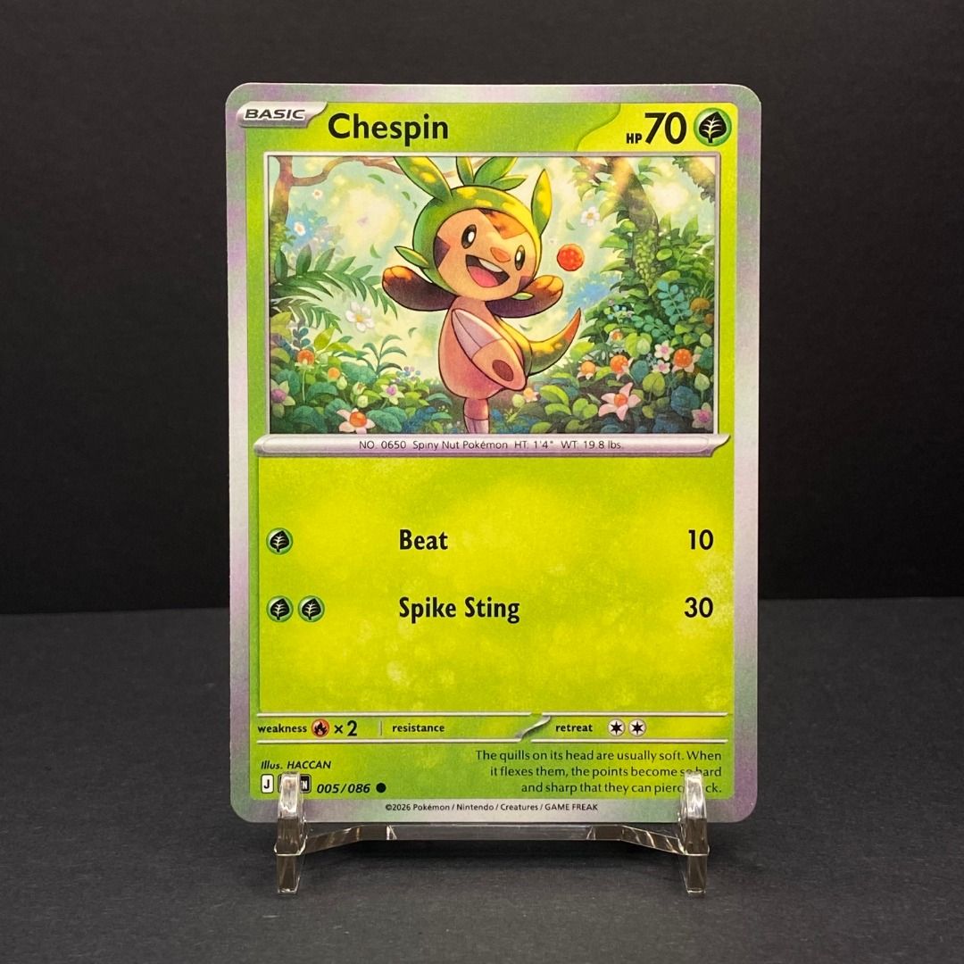 Chespin 005/086 Common (Category: Raw Singles) located in Pasig City. Submitted by precycled_ (Listing ID 1465871181, Image 1). Description: Condition : NM-LP . . . ‼️BUY AT YOUR OWN RISK ❗Payment First Basis 📌Be 100% SURE before submitting the form 📌1 DAY Reservation ONLY! ❌No Pick-up / No Meet up ❌No RETURN / EXCHANGE ❌No RUSH ❌No CANCELLATIONS ❌Don't BUY our products if you are flaw conscious ⚠️Seller is NOT liable for any damage or loss dur