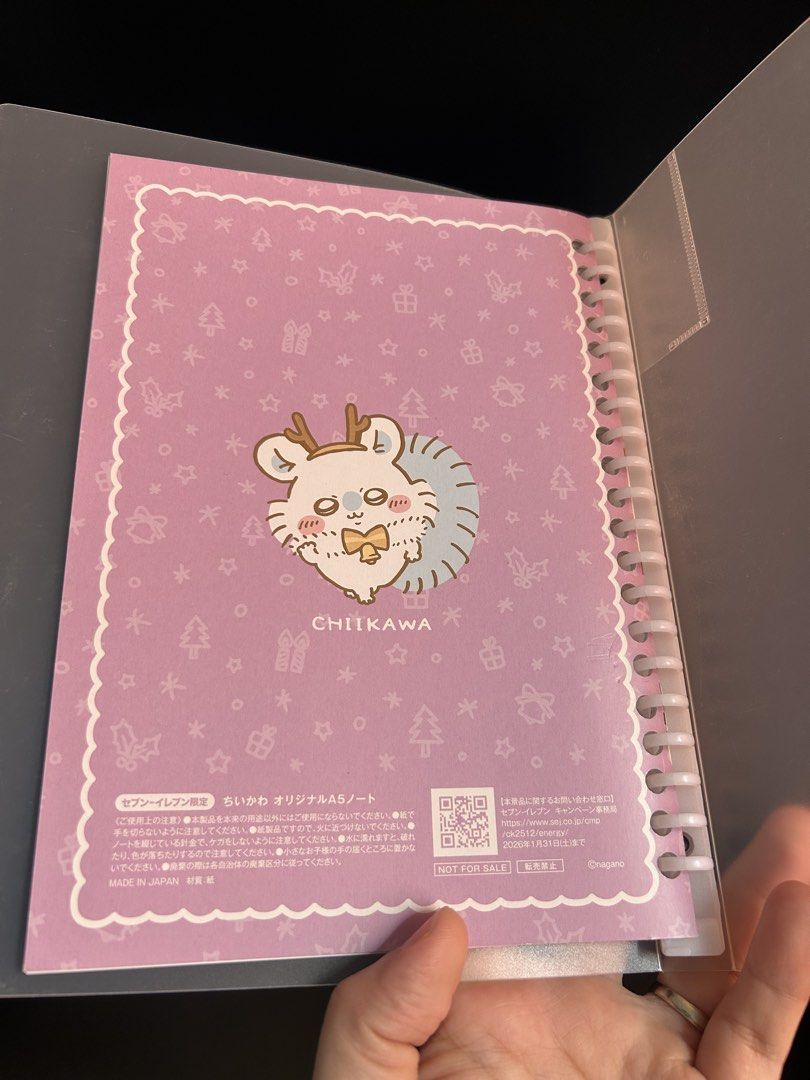 🍀✨Chiikawa Momonga A5 Clear File Spiral Notebook ✨🍀 (Category: Stationery & School Supplies) located in Manila. Submitted by zscollectibles (Listing ID 1465770472, Image 3). Description: 🍀✨Please read before messaging. Thank you.✨🍀 ❗️No return no exchange. Actual item posted. Will send other photos sa sure na kukunin. ❗️No haggling. LP Posted. ❗️No cancellation once order confirmed and scheduled for shipping. ❗️J&T, or your choice your book. 
