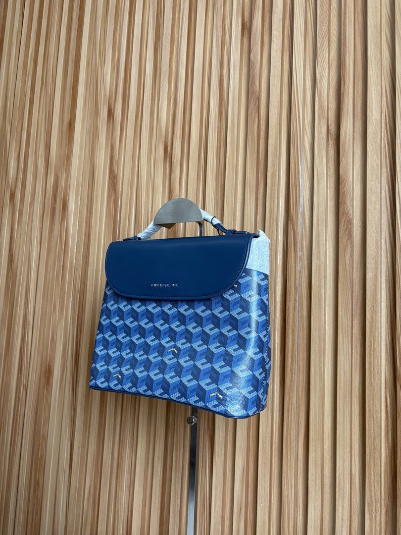 CHRISTY NG JULIO BACKPACK IN BLUE (Category: Backpacks) located in Imus. Submitted by dumpitlikeaqueen (Listing ID 1465793400, Image 3). Description: • From Singapore • With tag, dust bag & paper bag • Open for layaway • Instagram Shop: @dumpitlikeaqueen.