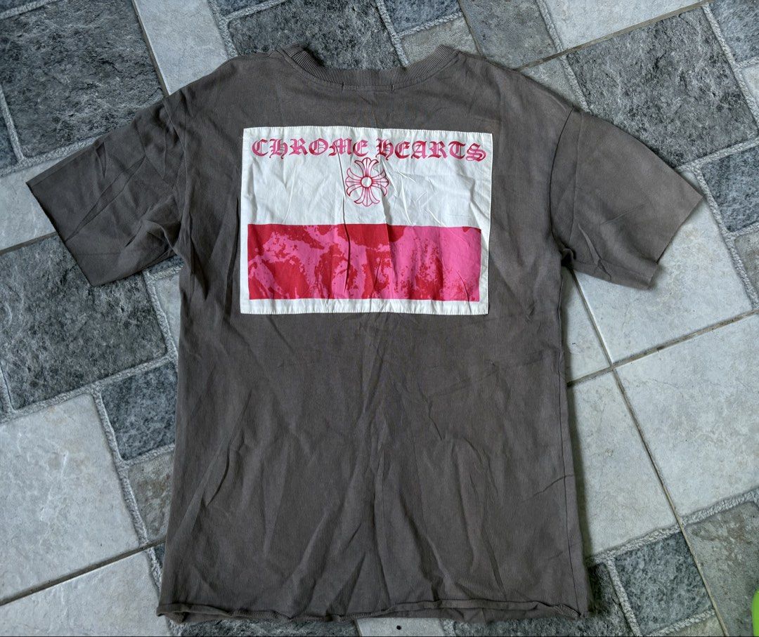 Chrome Hearts Tee (Category: Tshirts & Polo Shirts ) located in Calamba. Submitted by manila.fits (Listing ID 1465834032, Image 2). Description: Chrome Hearts Tee Large Width 20 Length 28 In pristine condition.