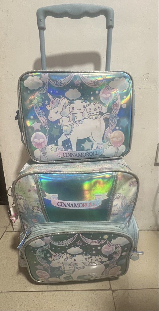 Cinamomoroll school stroller bag (Category: Babies & Kids Fashion) located in Quezon City. Submitted by stylebykc (Listing ID 1465774103, Image 1). Description: School bag for kids Lightly used as in naalibukan na lang.