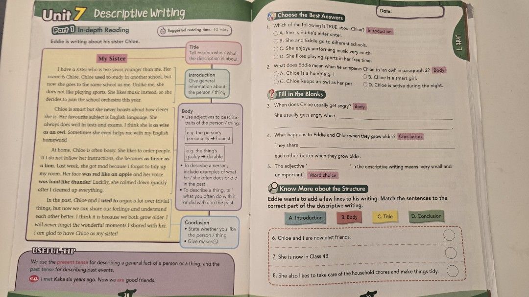 Classroom Read Smart for Better Writing Book 6 （分類：教科書）位於 Hong Kong。 由 lrssl 提交（商品編號 1465916503，圖片 3）。簡介： 放小學英文寫作補充教材，Classroom出版，Read Smart for Better Writing Book 6。入面有唔同文體教學，例如描寫文、影評、故事等，仲有文法重點同實用生字。適合小六學生用黎提升寫作能力。 全本練習未做過。。