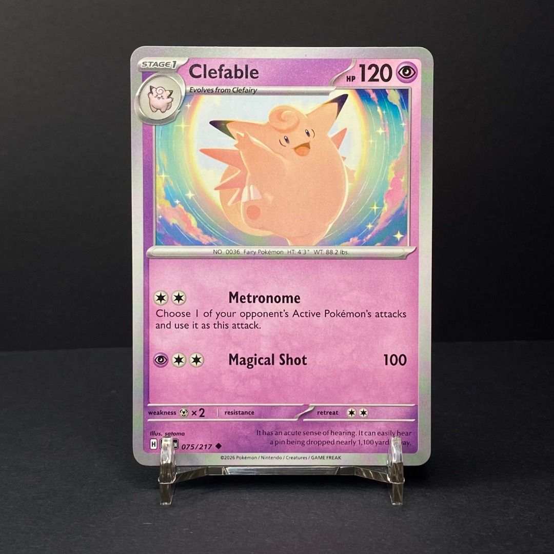 Clefable 075/217 Uncommon (Category: Raw Singles) located in Pasig City. Submitted by precycled_ (Listing ID 1465874844, Image 1). Description: Condition : NM-LP . . . ‼️BUY AT YOUR OWN RISK ❗Payment First Basis 📌Be 100% SURE before submitting the form 📌1 DAY Reservation ONLY! ❌No Pick-up / No Meet up ❌No RETURN / EXCHANGE ❌No RUSH ❌No CANCELLATIONS ❌Don't BUY our products if you are flaw conscious ⚠️Seller is NOT liable for any damage or loss 