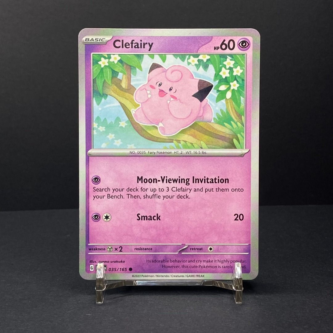 Clefairy 035/165 Common (Category: Raw Singles) located in Pasig City. Submitted by precycled_ (Listing ID 1465875061, Image 1). Description: Condition : NM-LP . . . ‼️BUY AT YOUR OWN RISK ❗Payment First Basis 📌Be 100% SURE before submitting the form 📌1 DAY Reservation ONLY! ❌No Pick-up / No Meet up ❌No RETURN / EXCHANGE ❌No RUSH ❌No CANCELLATIONS ❌Don't BUY our products if you are flaw conscious ⚠️Seller is NOT liable for any damage or loss du