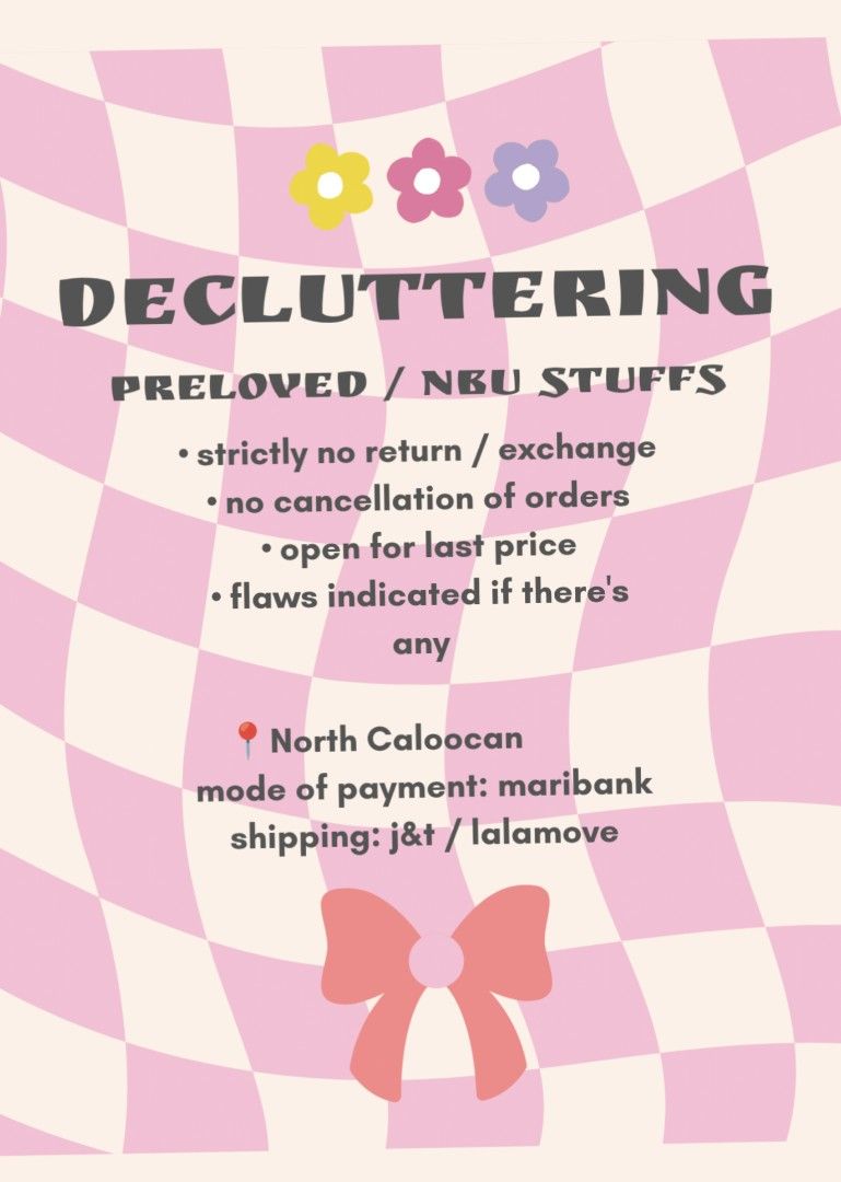 closet clean up! (Category: Sleeveless) located in Caloocan City. Submitted by swift_joana.23 (Listing ID 1465866104, Image 1). Description: sale! sale! sale! preloved / unused clothes! can do last price! 📍North Caloocan 🚚 j&t / lalamove mop: maribank.