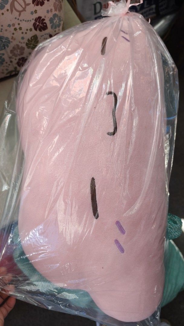 Cloud and drop plush pillow set (Category: Bedding & Towels) located in Manila. Submitted by gelvy1316 (Listing ID 1465801508, Image 1). Description: - 2 way color 1 pink drop and 1 blue cloud back and front. - Features adorable embroidered faces and lightning bolt details - Super fluffy and comfortable for bed decor or lounging - Brand new and sealed in original plastic packaging.