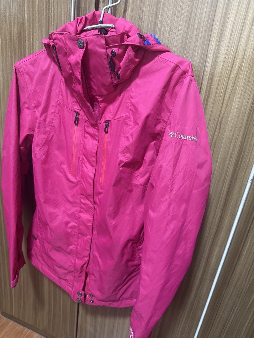 Columbia Omni-Tech Waterproof Pink Winter / Ski Jacket (Category: Coats, Jackets and Outerwear) located in Quezon City. Submitted by dropdeadprices (Listing ID 1465940222, Image 3). Description: - Brand: Columbia - Color: Bright pink - Technology: Omni-Tech waterproof and breathable - Pockets: Secure zip pockets on the chest and sides - Features: Adjustable hood and velcro cuffs - Best for: Cold and wet outdoor weather .