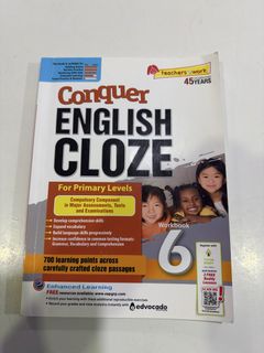 Conquer English Cloze Workbook 3 Primary Levels, Hobbies & Lifestyle ...