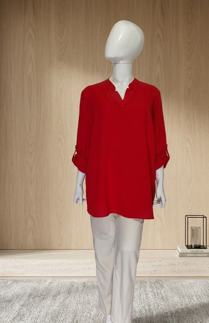 Creation red plus size blouse (Category: Blouses) located in Baguio. Submitted by hersheys3984 (Listing ID 1465822916, Image 2). Description: creation red plus size blouse good as new / usa 16 on tag polyester elastane fabric 500 + sf / df no cod , no checkout no reservation, first to pay po tayo Location : san isidro cainta rizal For pick up nlng if malapit kayo Kayo po bahala magbook Mop : gcash only Courier : j&t express only Shipping fee / de