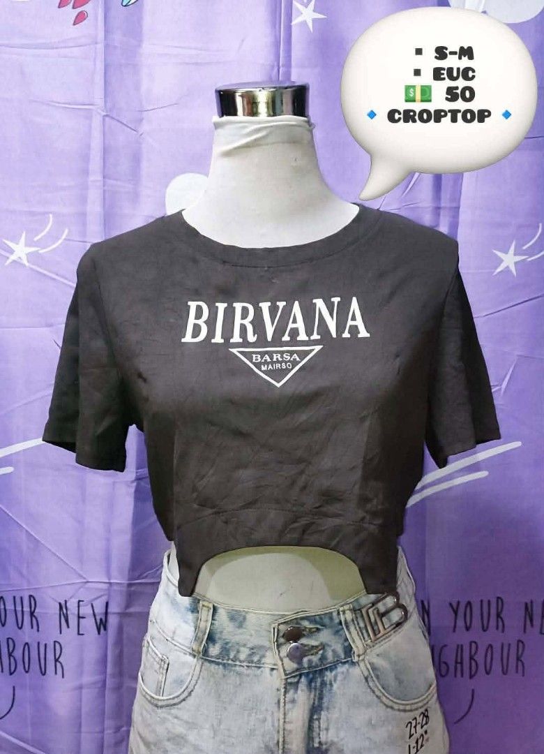 CROPTOP (Category: Shirts) located in Baras. Submitted by yssaichea (Listing ID 1465953278, Image 3). Description: Croptop Mix sizes Price starts from P50 Mix Conditions ( from EUC to LikeNew ) Thrifted / Preloved items...