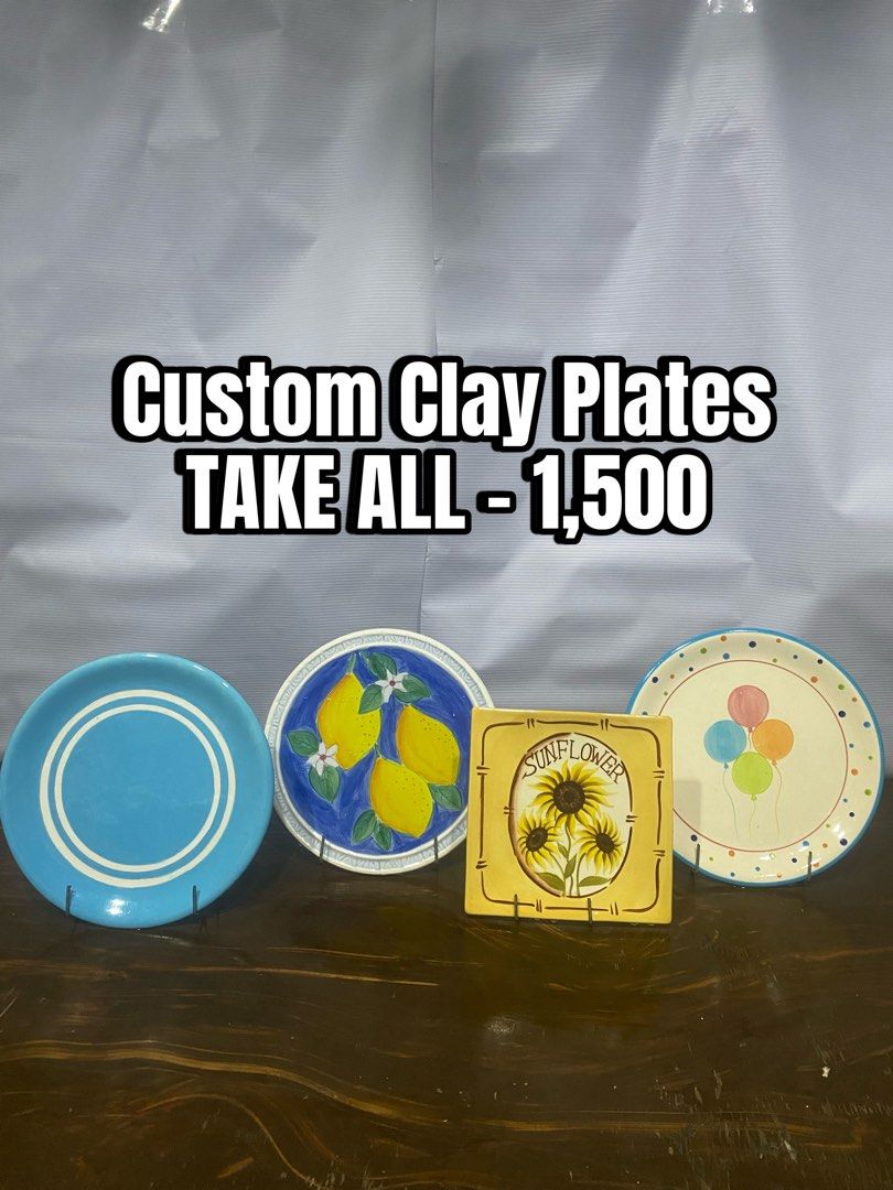 Custome Clay Plates Home Decor (Category: Other Home Decor) located in Manila. Submitted by dealrack (Listing ID 1465877603, Image 1). Description: .